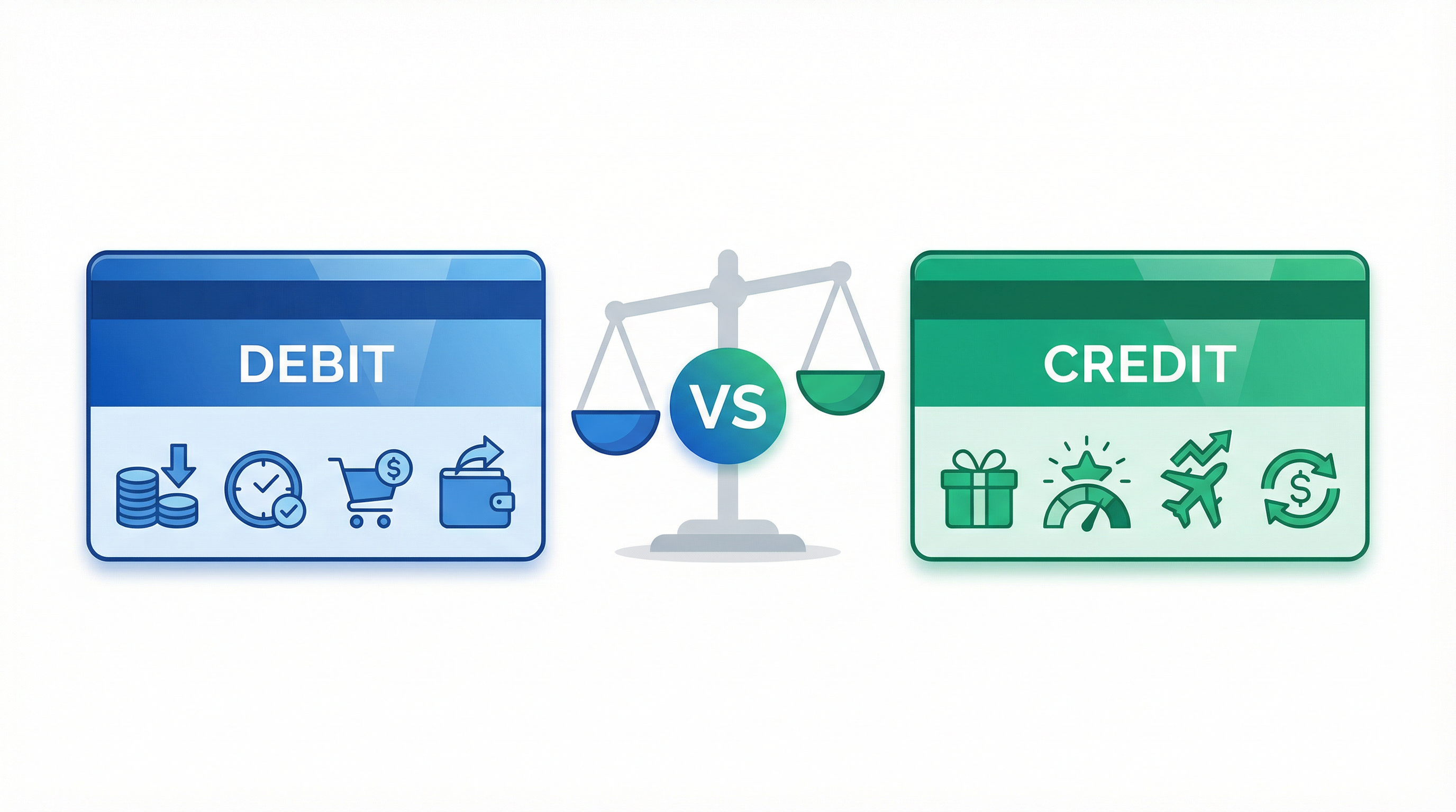 Cartão de Débito vs Crédito: Qual Usar e Quando?
