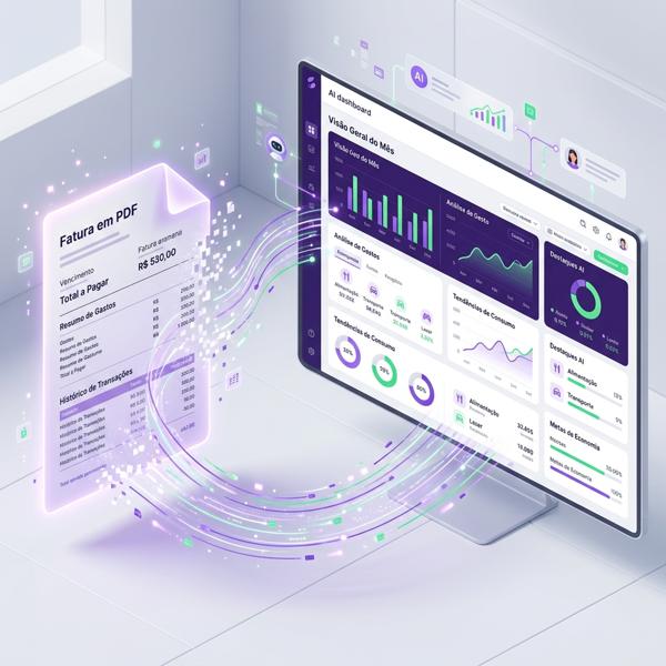 Fatura Nubank em PDF importada para Excel